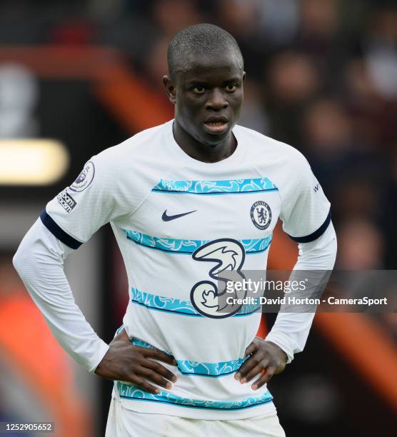 Chelsea's Ngolo Kante during the Premier League match between AFC Bournemouth and Chelsea FC at Vitality Stadium on May 6, 2023 in Bournemouth,...