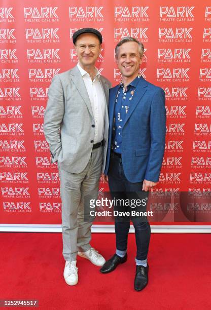 Mark Gatiss and Ian Hallard attend the Park Theatre 10th Anniversary party on May 7, 2023 in London, England.