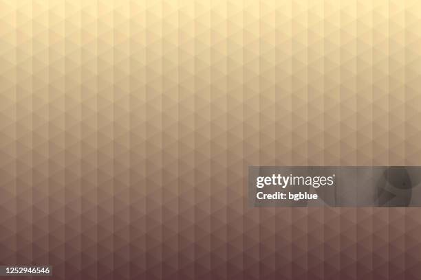 abstract geometric background - mosaic with triangle patterns - brown gradient - brown gradient stock illustrations