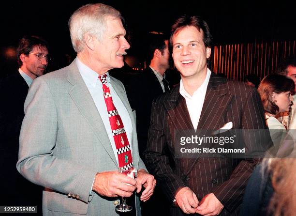 Ted Turner and Bill Paxton attend Twister premiere Benefiting G-CAPP at The Fox Theater in Atlanta Georgia, May 10, 1996 (Photo by Rick Diamond/Getty...