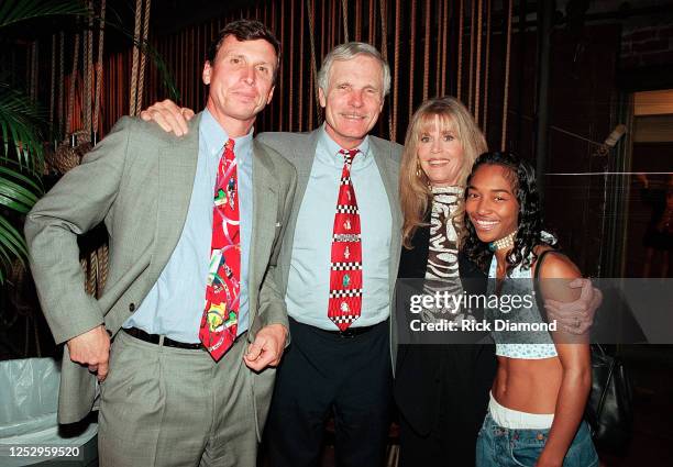 Jim Kennedy, Ted Turner, Jane Fonda and Grammy Award Winning Rozonda "Chilli" Thomas of TLC attend Twister premiere Benefiting G-CAPP at The Fox...