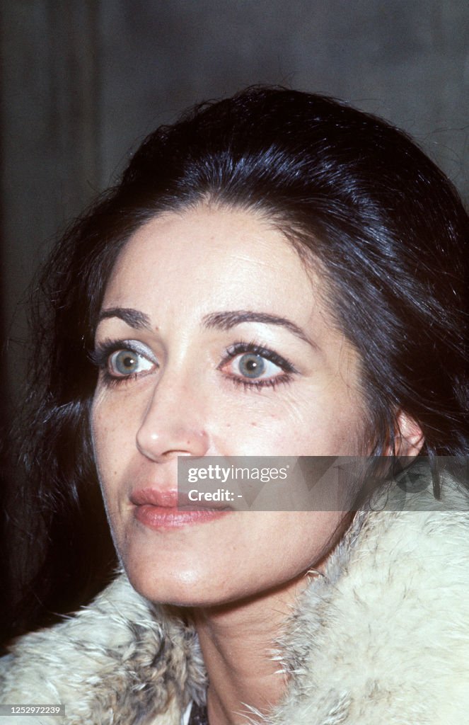 Portrait of French actress Françoise Fabian taken 14 January 1970 in ...