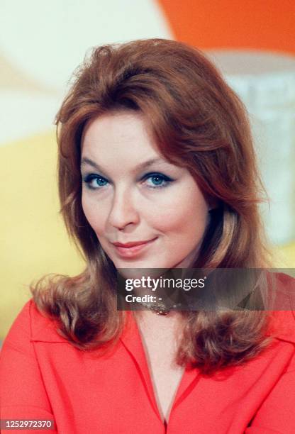 Portrait of French actress Marina Vlady taken in January 1970 in Paris. Refined, striking beauty who entered films as a child and had become an...