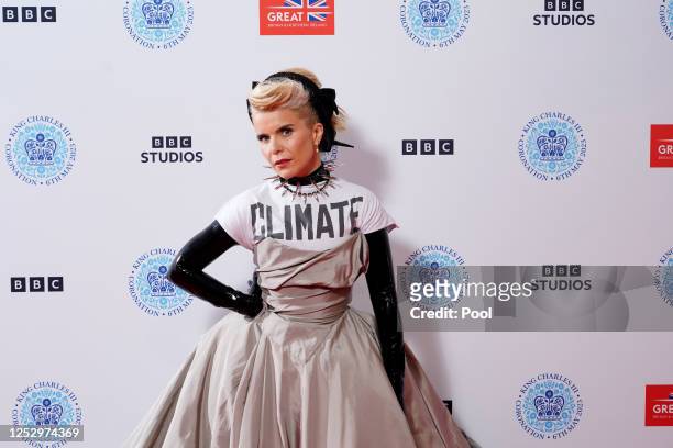 Paloma Faith backstage at the Coronation Concert held in the grounds of Windsor Castle on May 7, 2023 in Windsor, England. The Windsor Castle Concert...