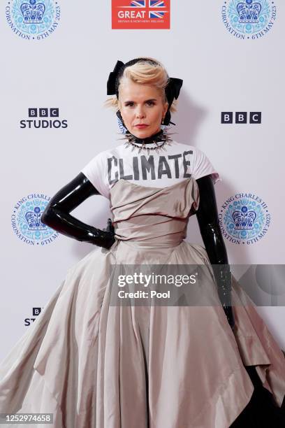 Paloma Faith backstage at the Coronation Concert held in the grounds of Windsor Castle on May 7, 2023 in Windsor, England. The Windsor Castle Concert...