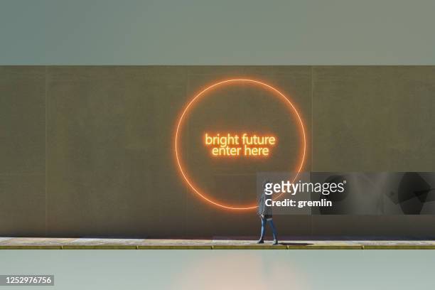 bright future enter here - anticipation stock pictures, royalty-free photos & images