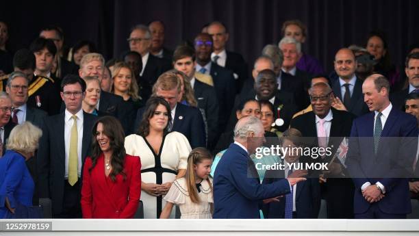 Britain's Catherine, Princess of Wales Britain's Prince William, Prince of Wales , Britain's Prince George of Wales , and Britain's Princess...