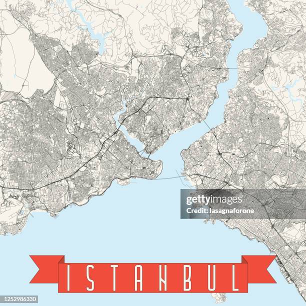 istanbul, turkey vector map - grand bazaar stock illustrations