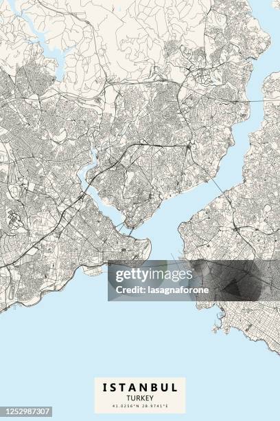 istanbul, turkey vector map - grand bazaar stock illustrations