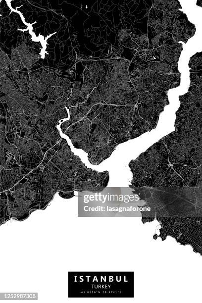 istanbul, turkey vector map - grand bazaar stock illustrations