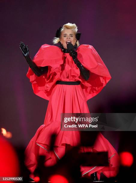 Paloma Faith performs during the Coronation Concert in the grounds of Windsor Castle on May 7, 2023 in Windsor, England. The Windsor Castle Concert...