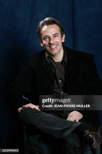 French actor Jean-Pierre Lorit poses 11 March 2005 in Deauville, during the 7th Asian Film Festival.