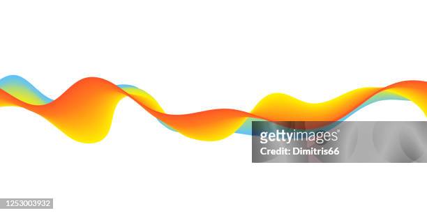 abstract flowing banner - colour image stock illustrations