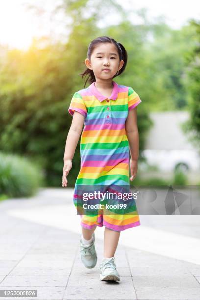 vitality girl - kids catwalk stock pictures, royalty-free photos & images