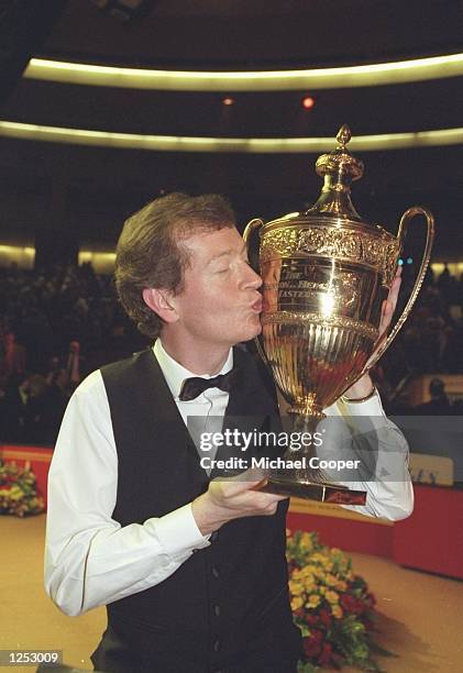 Steve Davis of England winner of the Benson and Hedges Snooker Championship at the Wembley Conference centre. \ Mandatory Credit: Mike Cooper...