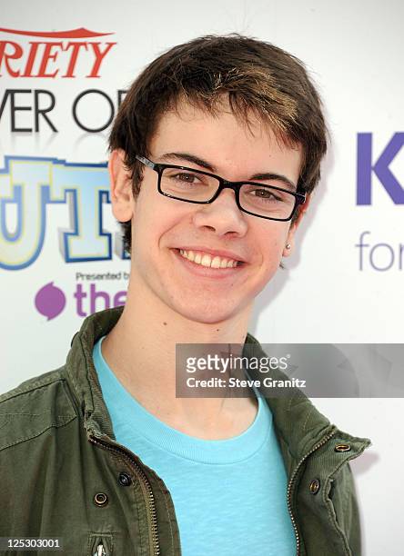 Actor Alexander Gould arrives at Variety's 4th Annual Power of Youth event at Paramount Studios on October 24, 2010 in Hollywood, California.
