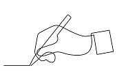 Hand drawing one line