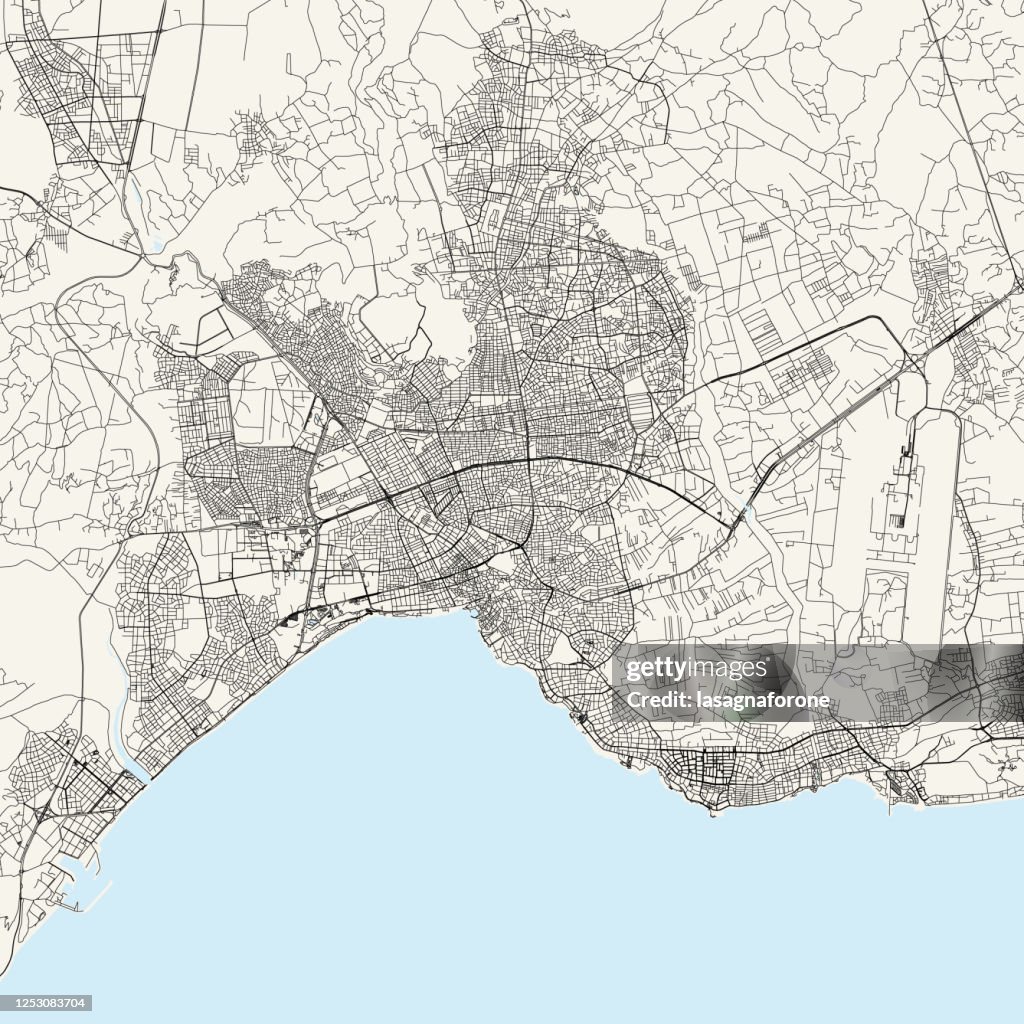 Antalya, Turkey Vector Map