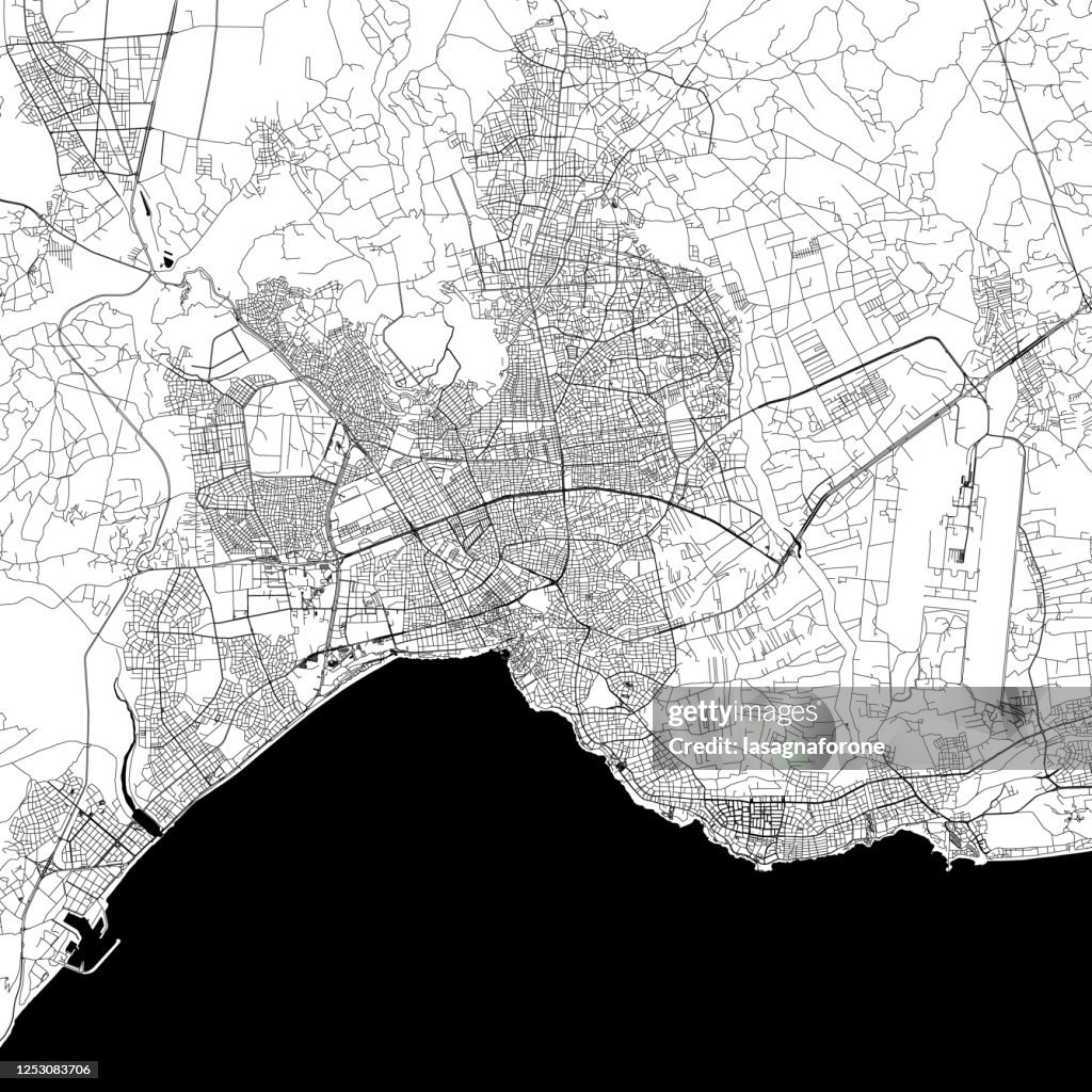 Antalya, Turkey Vector Map
