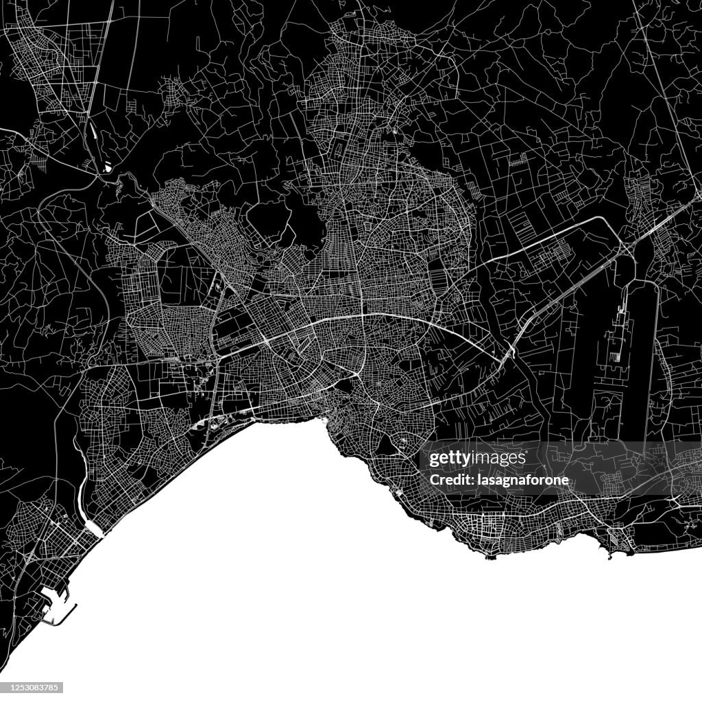Antalya, Turkey Vector Map