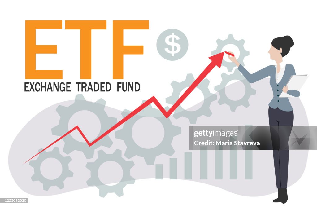 ETF arrow concept.