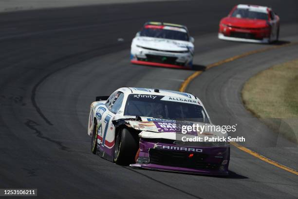 Justin Allgaier, driver of the Hellmann's Drizzle Sauce Chevrolet, during the NASCAR Xfinity Series Pocono Green 225 Recycled by J.P. Mascaro & Sons...