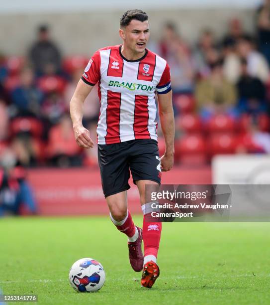 Lincoln City's Regan Poole during the Sky Bet League One between Lincoln City and Shrewsbury Town at LNER Stadium on May 7, 2023 in Lincoln, United...