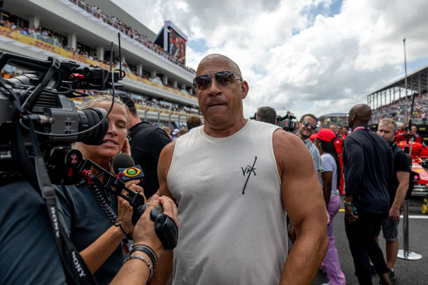 Vin Diesel, during the Miami Grand Prix at Miami International Autodrome on Sunday May 07, 2023 in Miami, United States.