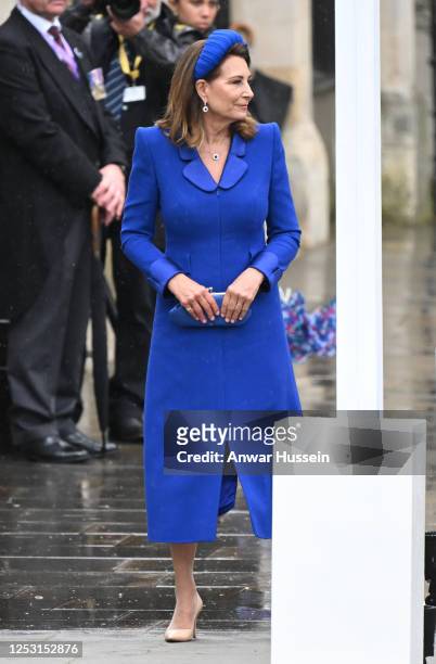 Carole Middleton attends the Coronation of King Charles III and Queen Camilla at Westminster Abbey on May 06, 2023 in London, England.