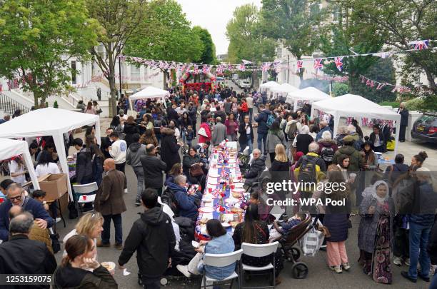 St Mark's Coptic Orthodox Church in Kensington, where young volunteers are hosting a Coronation Street Party, to mark the crowning of King Charles...
