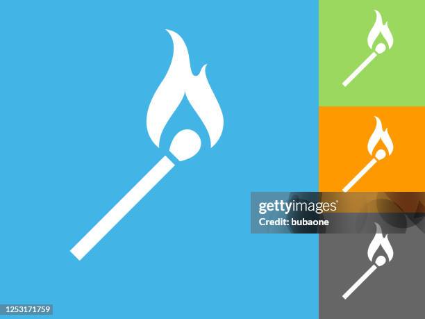 match icon - match flame stock illustrations
