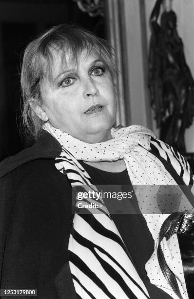 Picture taken 01 January 1984 in Paris of Italian actress Laura Betti, who died at 70 in Rome, 31 July 2004. Born in 1934, she began her carrier in...