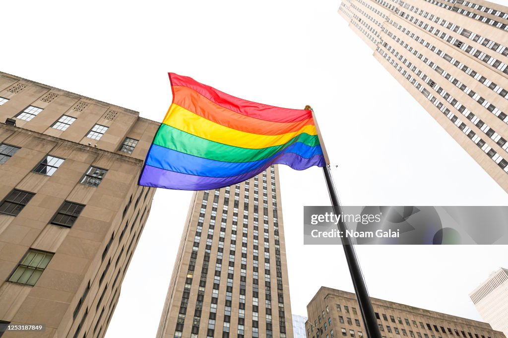 New York City Lights Up In Support Of The 50th Anniversary Of The First Gay Pride March