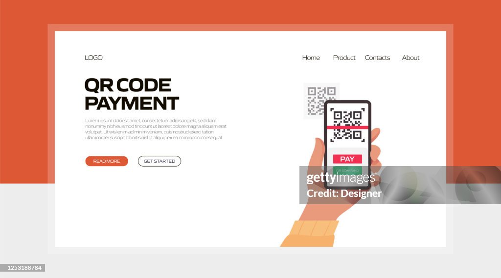 Normal Payment Code The New Normal Concept Qr Code Payment Vector Illustration High-Res ...