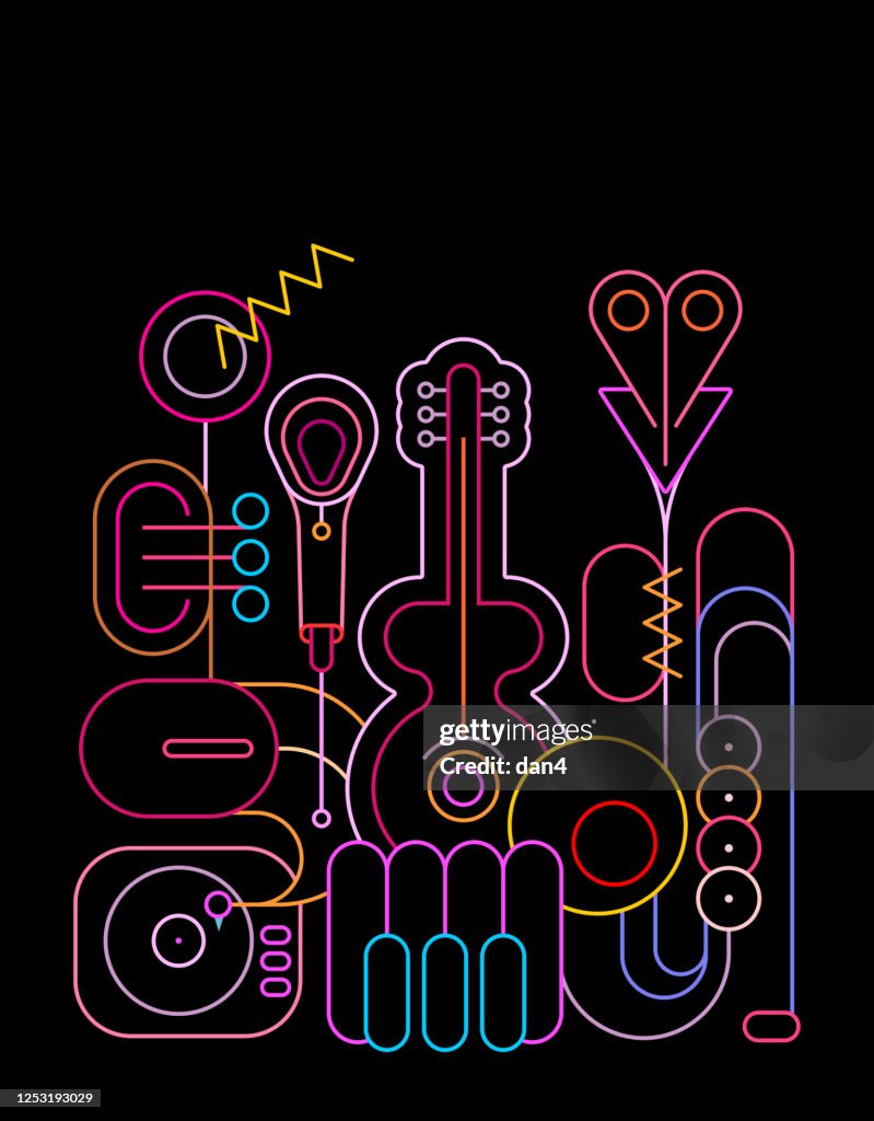 Music Instruments Design Vector Illustration High-Res Vector Graphic ...