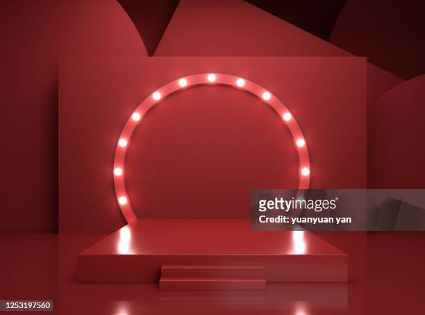 3d rendering performance stage background - stage performance space stock pictures, royalty-free photos & images