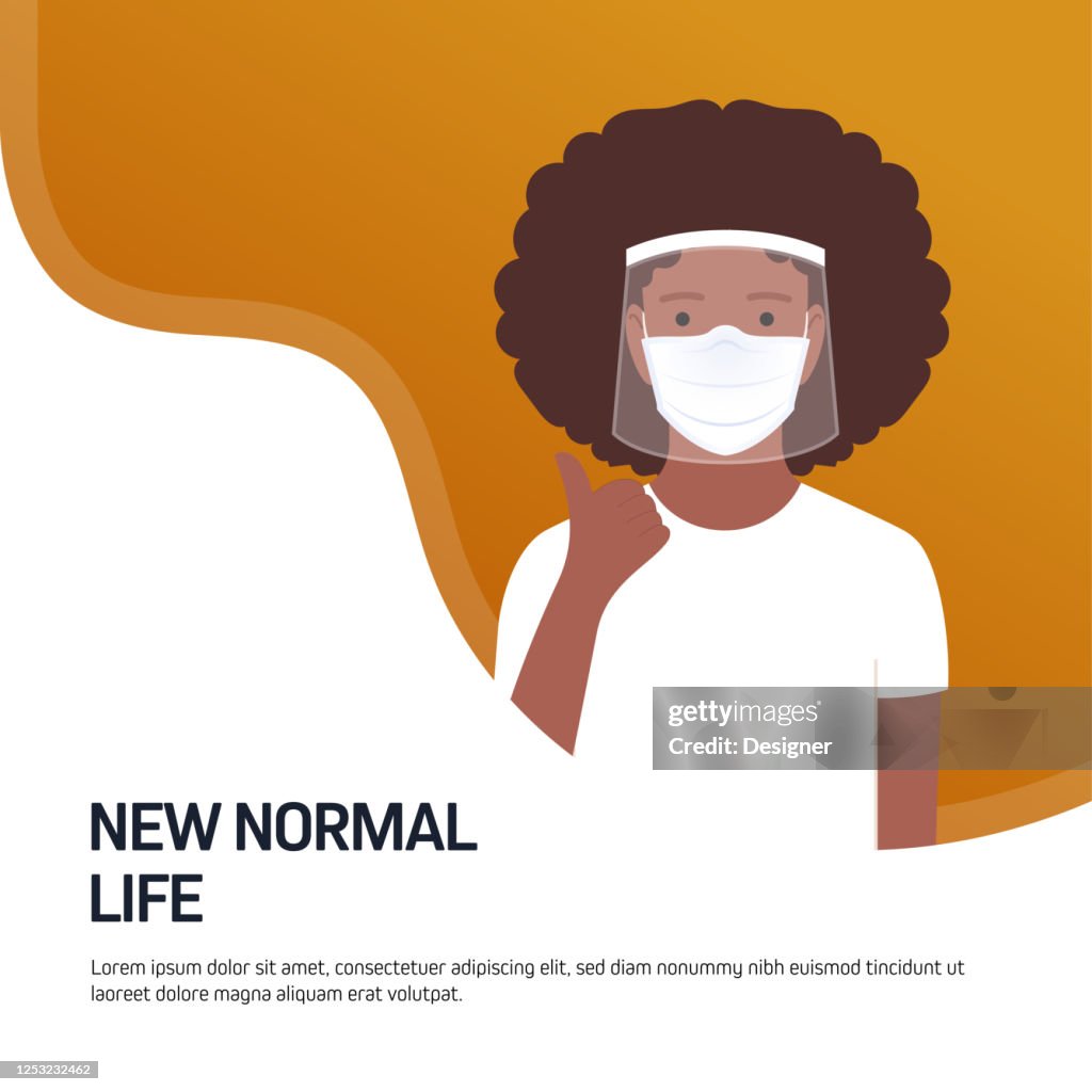 The New Normal Life In The Time Of Coronavirus High-Res Vector Graphic ...