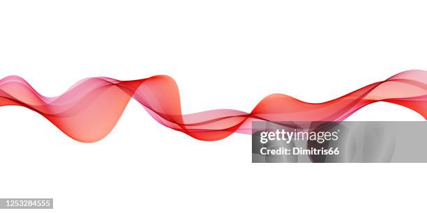 stockillustraties, clipart, cartoons en iconen met abstracte vloeiende banner - zijde