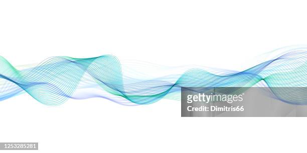 abstract flowing banner - strip stock illustrations