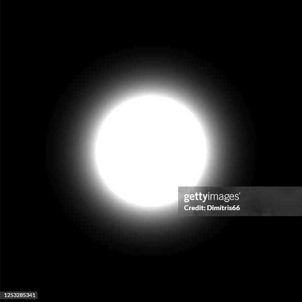ilustraciones, imágenes clip art, dibujos animados e iconos de stock de luna en el cielo oscuro - foco técnica de imágenes