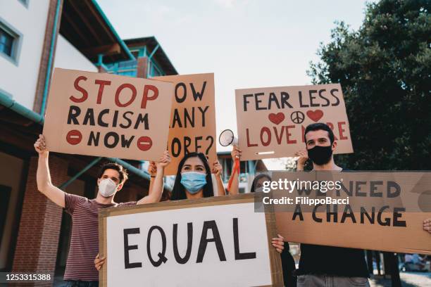 Stop Racial Discrimination Anti Racism Protest Photos and Premium High Res Pictures - Getty Images