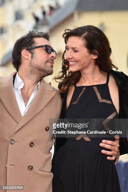Nicolas Bedos and Doria Tillier attend the Closing Ceremony of the 34th Cabourg Film Festival on June 29, 2020 in Cabourg, France.