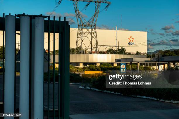 The Fessenheim nuclear power plant pictured on June 29, 2020 in Fessenheim, France. Anti-nuclear activists gathered together for the 480th picket on...