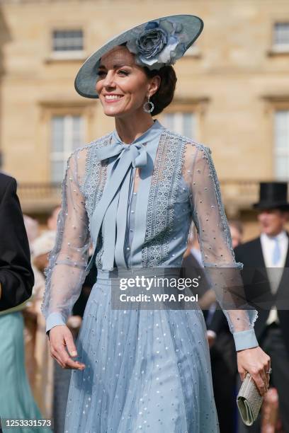 Catherine, Princess of Wales during a Garden Party in celebration of the coronation at Buckingham Palace, on May 9, 2023 in London, England.