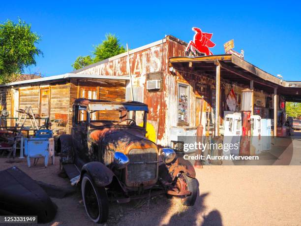 hackberry general store on route 66 in kingman, arizona - barn stock pictures, royalty-free photos & images