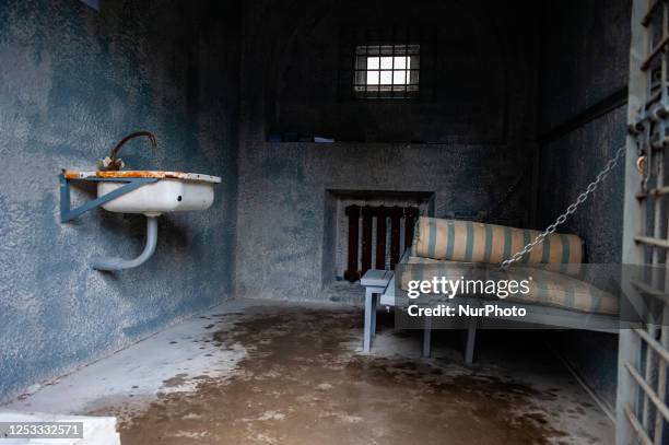 View inside the replica of Alexei Navalny's 'prison cell', placed in The Hague, on May 9th, 2023.