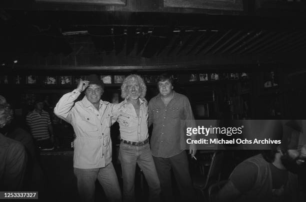 American country music songwriter Tom T Hall at the Palomino Club in North Hollywood, California, during a party for the film 'Any Which Way You...