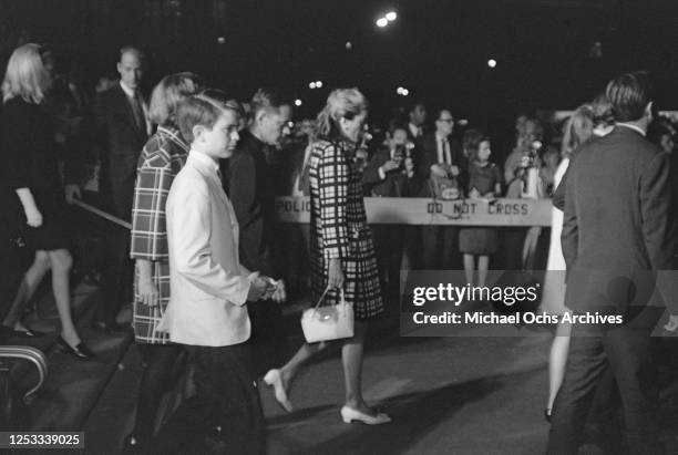 Joan Bennett Kennedy, the wife of Ted Kennedy, at the funeral of her brother-in-law, assassinated US Senator Robert F Kennedy at Saint Patrick's...