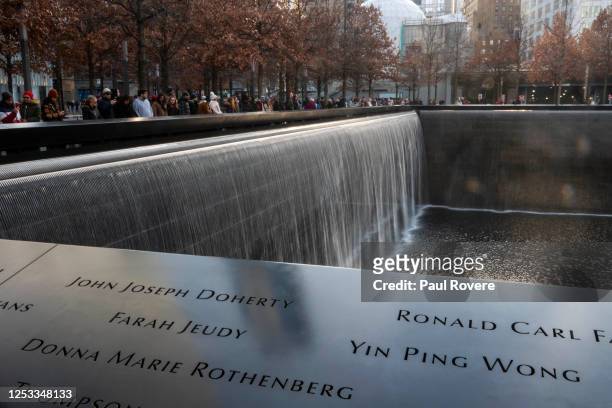 General view of the National September 11 Memorial and Museum on December 26 in New York City. The 9/11 Memorial is a tribute of remembrance,...