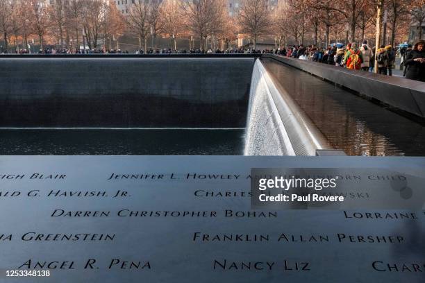 General view of the National September 11 Memorial and Museum on December 26 in New York City. The 9/11 Memorial is a tribute of remembrance,...